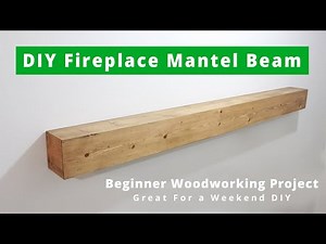 Easy DIY Fireplace Mantle Beam Anyone Can Build!