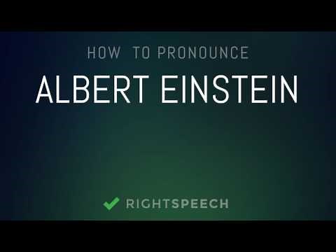 Albert Einstein - How to pronounce Albert Einstein