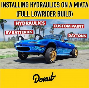 37K views · 406 reactions | Here's an extended build video on how we built our lowrider Miata.  | Donut Media | Facebook