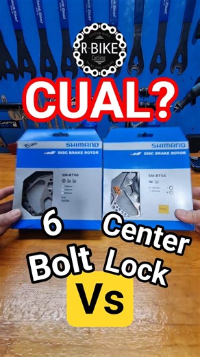 Shimano 6 screw bolts or Center Lock? ✅️😁 #mtb #cycling #shorts
