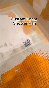 Waterproofing our custom foam shower pan from East Coast Foam. #RenegadeTile