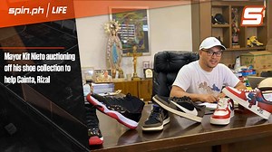 Mayor Kit Nieto auctioning off Air Jordans, custom Air Force 1 to help Cainta Read full story here: https://www.spin.ph/life/active-lifestyle/mayor-kit-s-shoe-auction-raises-p132-000-travis-scott-lows-buyer-to-re-auction-kicks-and-raise-even-more-funds-a1017-20200415 | SPIN.ph