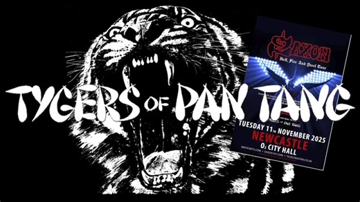 Special message from our friends Tygers Of Pan Tang who are joining us for our upcoming Hell, Fire and Steel Newcastle O2 City Hall show on November 11! ⚔️🔥🤘🏻 ⚠️Tickets are running low for the rest of the dates, grab the last few tickets for Newcastle & the rest of the tour from: https://www.saxon747.com/ NOV 4 – Ulster Hall, Belfast (UK) [SOLD OUT] NOV 5 – 3Olympia Theatre, Dublin (Ireland) (LOW TICKETS) NOV 7 – O2 Apollo, Manchester (UK) NOV 8 – Octagon Centre, Sheffield (UK) [SOLD OUT] NOV
