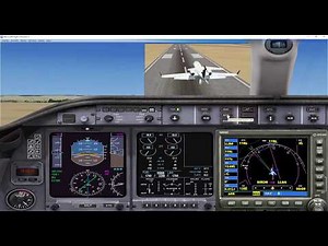 Learjet 45 FSX ILS auto landing tutorial