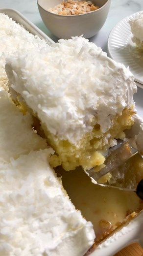 248K views · 2.2K reactions | Coconut Poke Cake! 便懶 RECIPE  and...