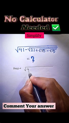 simplifying square roots 🔥 #shorts #mathstricks #tricksandsolutions #simplify