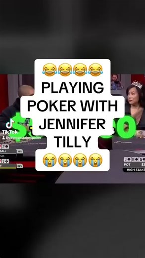 1.1K views | Playing poker with Jennifer Tilly. #poker #texasholdem #pokernight #fyp #fbreels | Cheese Stakes Poker | Facebook