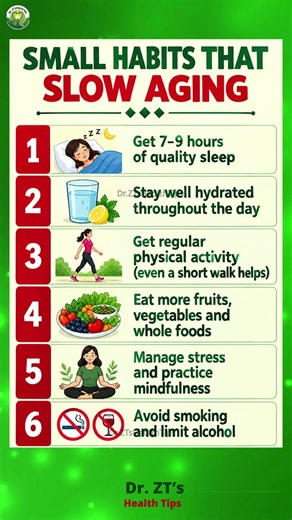 7 Small Habits That Can Help Slow Aging Naturally | Dr. ZT’s Health Tips