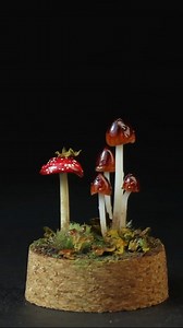 I recreated my first viral video😂🍄 . . . #tinythings #minithings #miniature #minimaker #polymerclay #diorama #polymerclayart #dioramacreators #mini #miniatures #mushroom #mushroomart | Odd Little Workshop