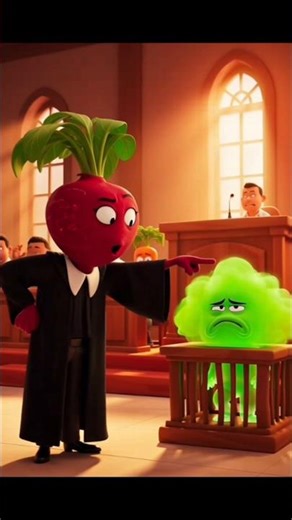 The Fart is Arrested! Lawyer Radish in Action! 😂🚫 #healthyfunbangla #reels #funnyreels #tiktokfunny