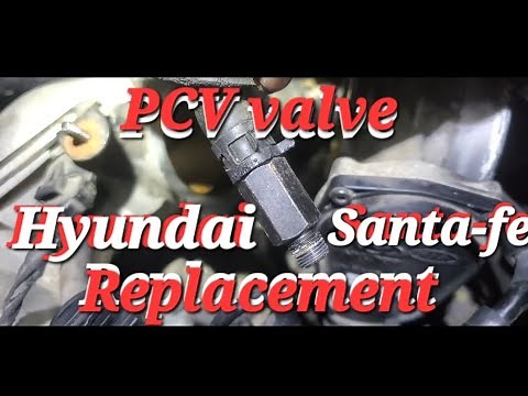 How to remove & replace Hyundai santa-fe PCV valve / location