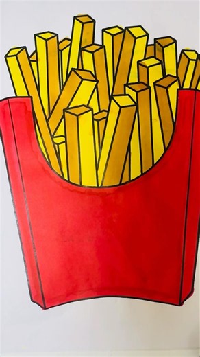🍟🍟#asmr #coloringadventure #artandcraft #satisfying #relaxingasmr #drawing #coloringpages #art