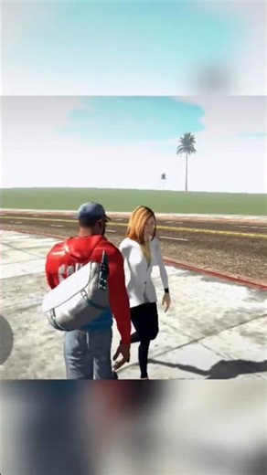 Franklin with gf 💀 | In Indian bike 3D 🔥 #indianbike3d #indianbikesdriving3d #shorts #viral #games