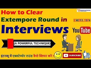 How to Clear Extempore Round in Interviews | A POWERFUL TECHNIQUE | Vishal Kapadnis