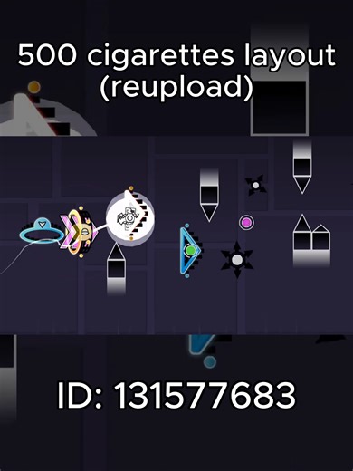 Copy ID here: 131577683. Reupload because I want to see if I can get more views idk #fyp #foryou #gd #geometrydash #gdlayout #layout