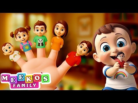 Finger Family Song | More Nursery Rhymes For Kids | Meeko's Family