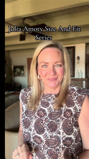 @JuliaAmoryBrand size and fit series.. I’ve tried on so many items from this brand and I have them saved under my saves collection “Julia Amory Size and Fit”…. This is the Slim Shell Top!! #juliaamory #OOTD #frpシ #over40style #everydaystyle