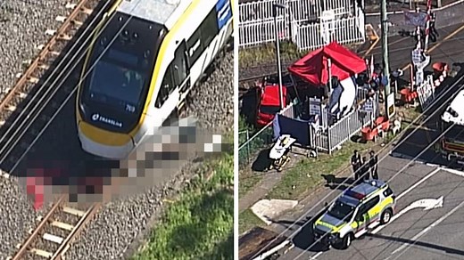 Woman killed after a train collided with her car in Brisbane