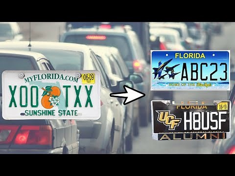 How to get Florida Custom License Plate EASY
