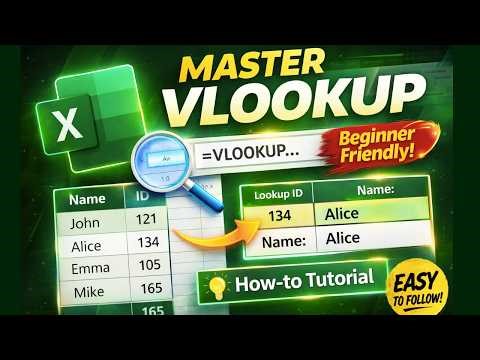 How to Use VLOOKUP in Excel (Step-by-Step for Beginners)