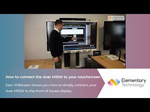How to connect the Aver M15W Wireless Visualiser to your Touchscreen