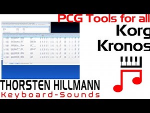 PCG Tools for all Korg Kronos versions - Software for windows