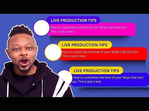 How To CUSTOMIZE Your Social Stream Ninja CHAT Tool Look | Match Your Studio Look