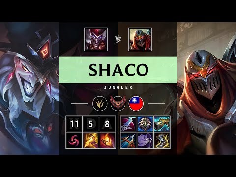 Shaco Jungle vs Zed - TW Grandmaster Patch 25.18