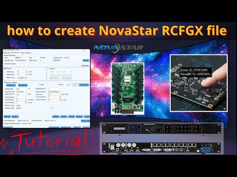 How to Create RCFGX file Novastar | Nova Star LCT setup and Configuration with Lampro Module