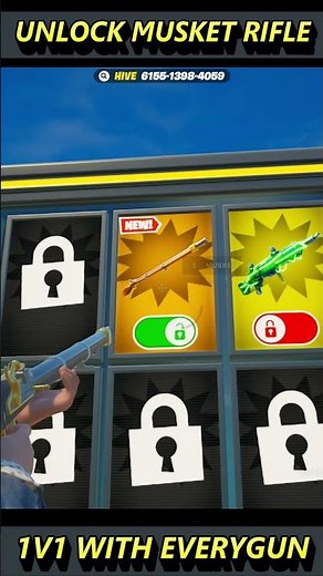 HOW TO UNLOCK MUSKET RIFLE IN 1V1 WITH EVERYGUN -FORTNITE CREATIVE