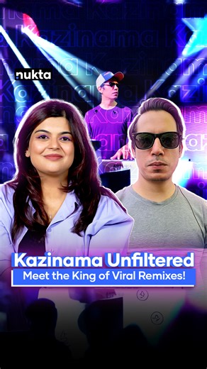 Meet Kazinama—the mastermind behind the viral Ahista Ahista remix! From his creative process to dream collabs, we got the whole inside scoop. Watch the full interview on Nukta's YouTube channel ➡️ https://youtu.be/mz1gLPhfnCU #nukta #nuktapakistan #nuktaindia #kazinama #viralsong #ARRehman #ahistaahista #ahistaahistaremix #crossbordermusic | Nukta Pakistan