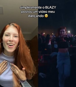 Ruiva dançando no set de Blazy | Vídeo de shuffle dance incrível!