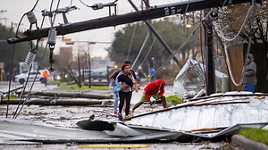 Destructive tornado rips through Houston area