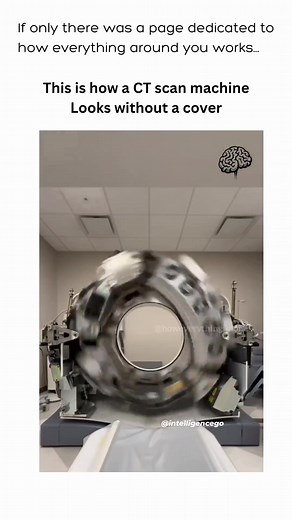 How a CT scan machine looks without cover Ct. ct scan, medical, machine #ctscan #machine #magnetic #physics