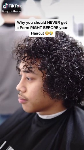 This is why you should NEVER get a perm right before your haircut #haircut #perm #fail