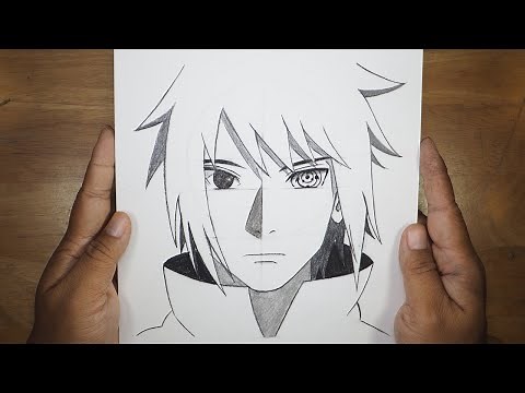 How To Draw SASUKE For Beginners | Easy Tutorial | Sasuke Sketch Drawing