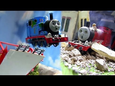 Vicarstown Bridge JUMP, James' Shed Crash, Magic Railroad Chase & More! Thomas & Friends REMAKES