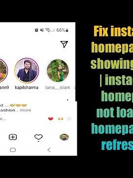 Fix instagram home page not showing posts | instagram homepage not loading | homepage not refreshing