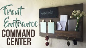 17K views · 220 reactions | School is in and around here, we are in the “I need to get control over my junk” mode! Whitney and I designed this super cute Command Center to get started and we’ve got the free plans for you and a new how-video! | Shanty2Chic | Facebook