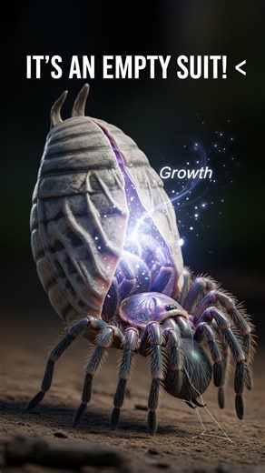 The Spider is Still Alive! 🕷️🔄 Finding a dead spider? It might just be an empty suit of armor! visualizes the amazing science of molting and limb regeneration. #NatureFacts #Spiders #ScienceShorts #3DAnimation #BiologyFacts | Tastey Foodies