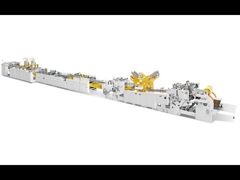 Automatic Sheet Fed Paper Bag Machine(Top Folding, Hole Punching, Bottom Card Pasting)