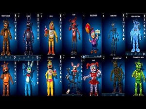 FNAF AR | ALL ANIMATRONICS WORKSHOP ANIMATIONS 360 SPIN | 2019-2020 Five Nights at Freddy’s AR
