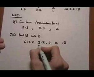 find the LCD for rational expressions