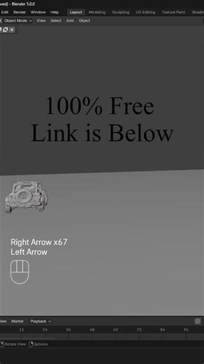 Free Car Controller Keyboard #blendertutorial #3danimation #rbc #addon