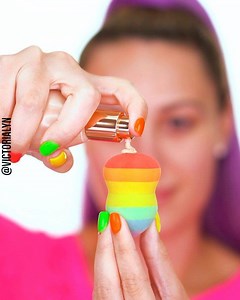 228K views · 8.2K reactions | EXTREME colorful RAINBOW MAKEUP...