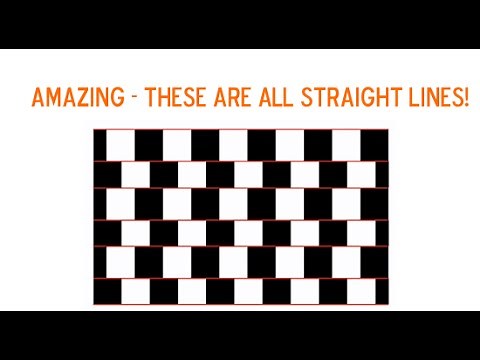 8 MIND-BLOWING Optical Illusions - THESE ARE ALL STRAIGHT LINES