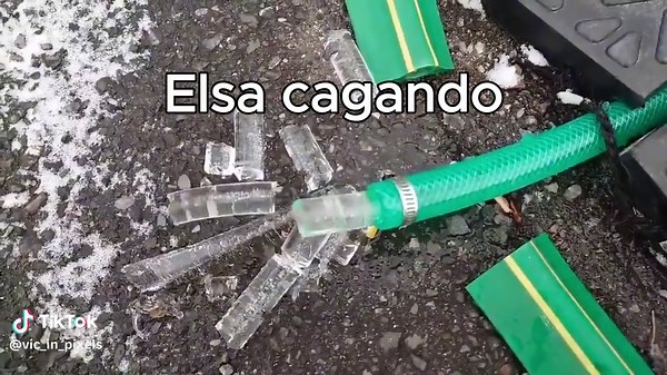 Elsa cagando - Cambio de vestido de Elsa en escena