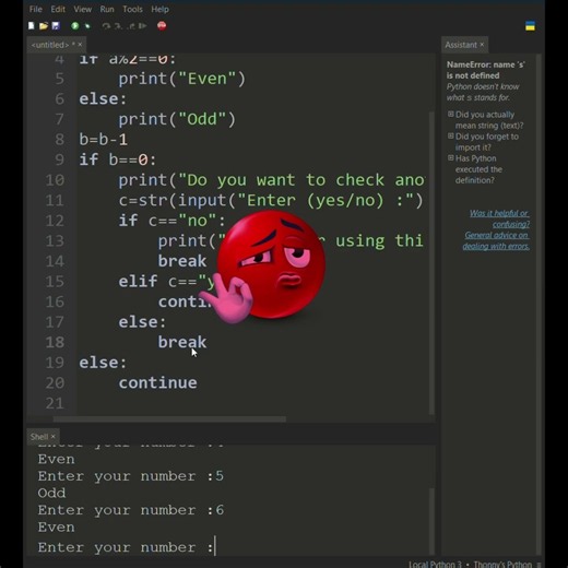 Python Coding Short | Even or Odd