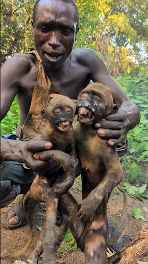 Wild food, real flavor 😋 monkey soup done the Hadza way