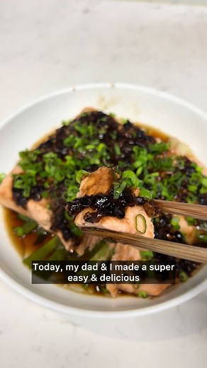 Steamed Salmon with Fermented Black Bean Sauce